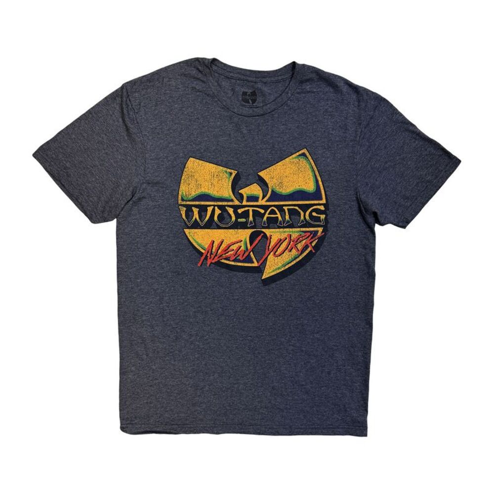 Wu-Tang Clan Unisex Adult New York V2 T-Shirt / Denim Blue